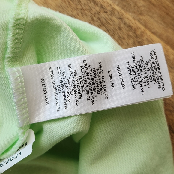 Vineyard Vines Light Green Key Lime Whale T-Shirt 100% Cotton Size L - Picture 11 of 12